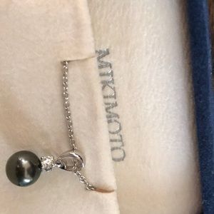 Mikimoto black pearl necklace